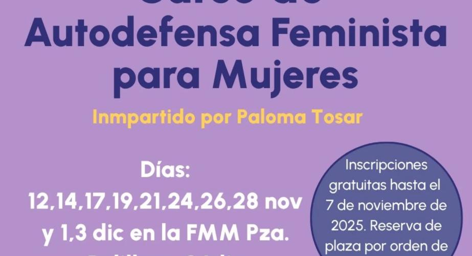 El taller de 'Autodefensa feminista comenzará el 12 de noviembre en la Fundación Municipal de la Mujer. 