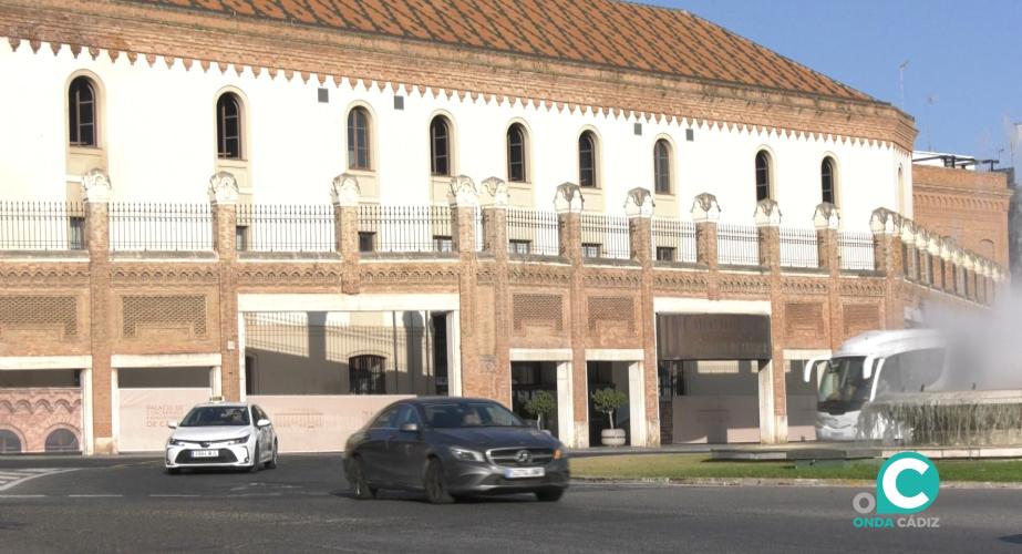 Imagen reciente del  Palacio de Congresos de Cádiz. 