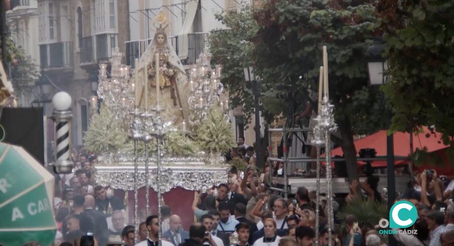 Procesión de la Virgen del Rosario, en una imagen de archivo. 