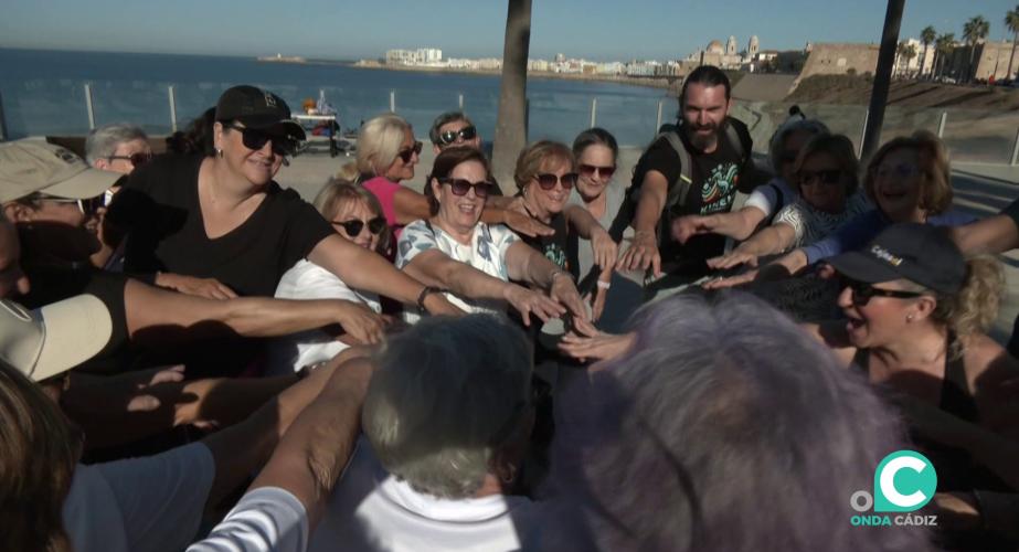 La participación resultó lúdica y divertida en el Paseo Marítimo