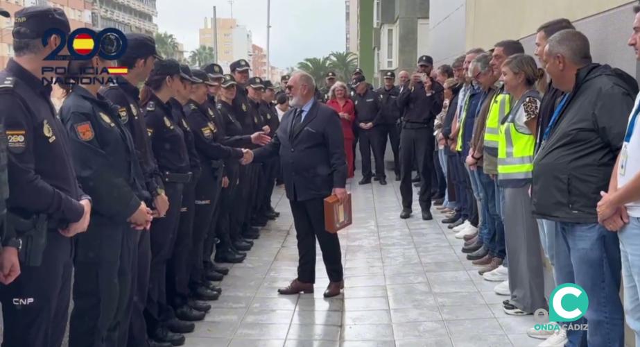 Un momento del acto de despedida 