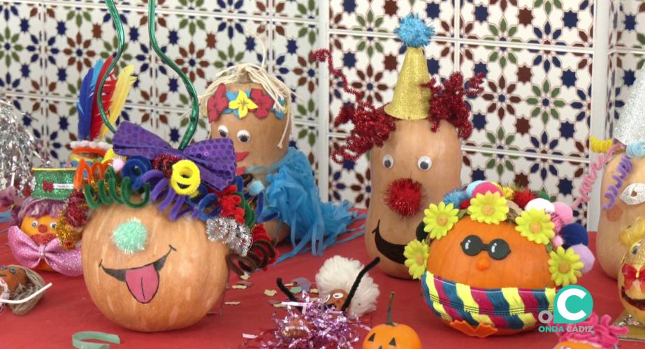 Algunas de las simpáticas creaciones de los escolares del centro