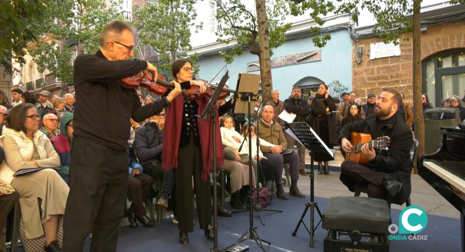 Imagen del recital en la Plaza de Mina 
