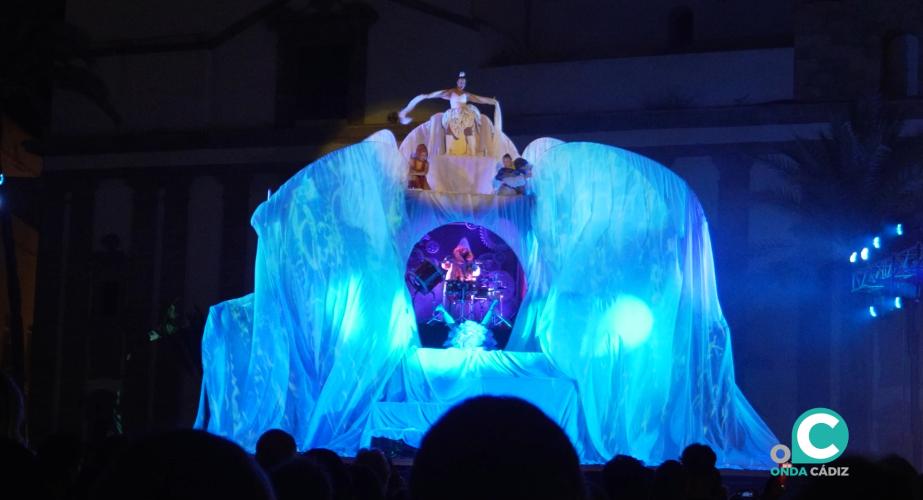 El espectáculo de clausura tuvo lugar en la plaza de la Catedral.