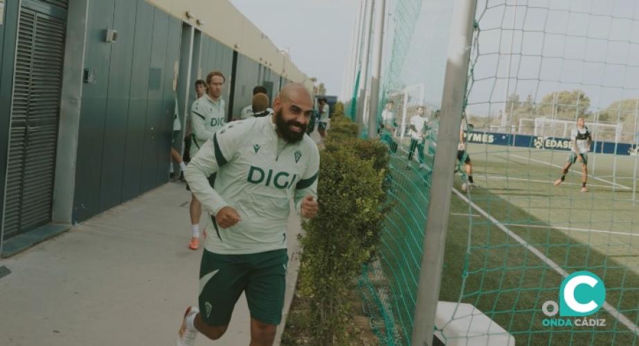 Fali antes del inio de la sesión (Foto: Cádiz CF)