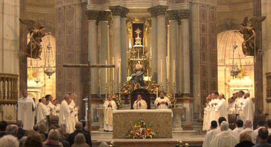 Ramón Valdivia durante su homilía en la Catedral 
