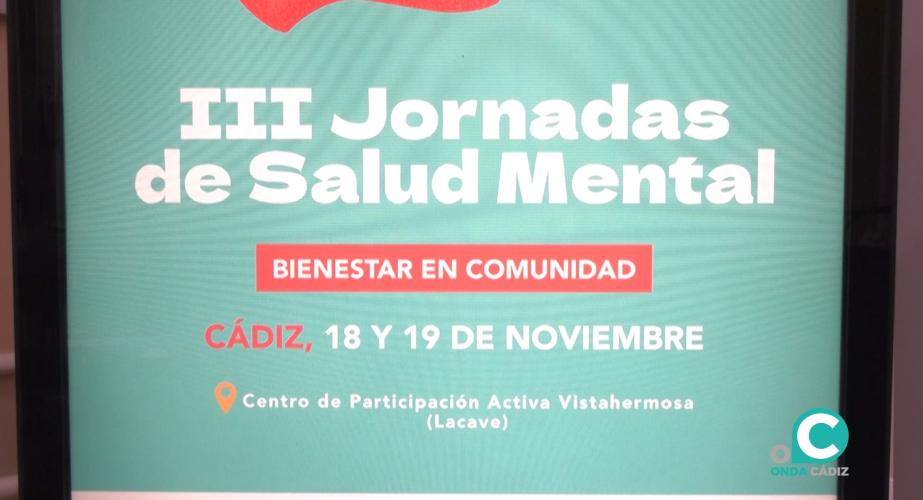Cartel que anuncia la tercera edición de las Jornadas de Salud Mental.