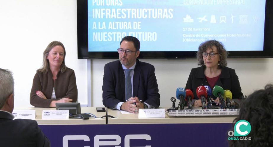 Presentación de la cita este miércoles en la sede de la Confederación de Empresarios de Cádiz.