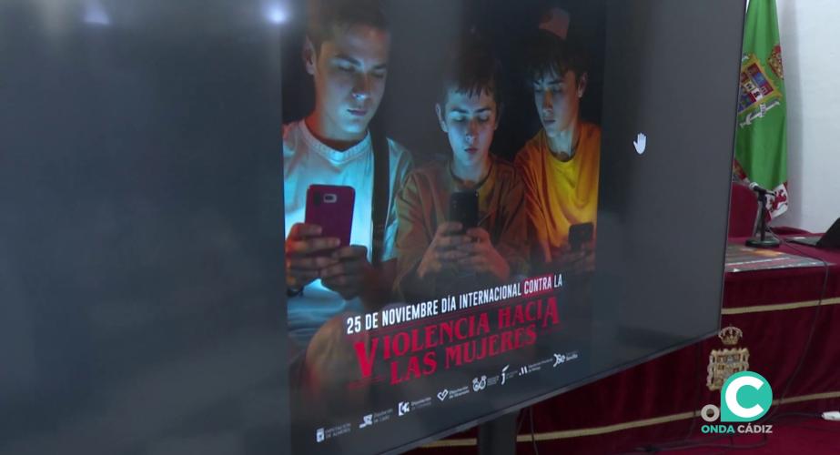 Detalle del cartel anunciador de la cita