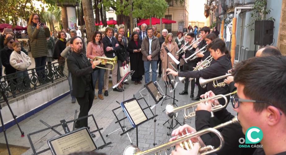 El acto contó con una intervención musical