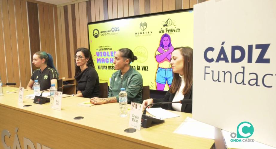 Un momento del encuentro celebrado este jueves en el estadio