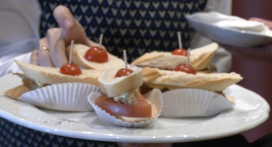 Alguno de los productos servidos durante la cita