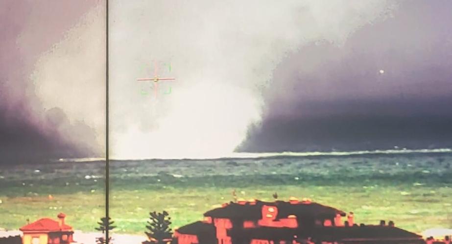 Manga marina detectada por el SIVE en Rota 