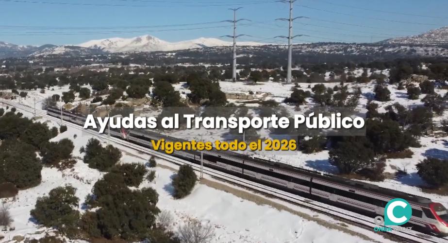 Ayudas al transporte público desde el 1 de enero de 2026.