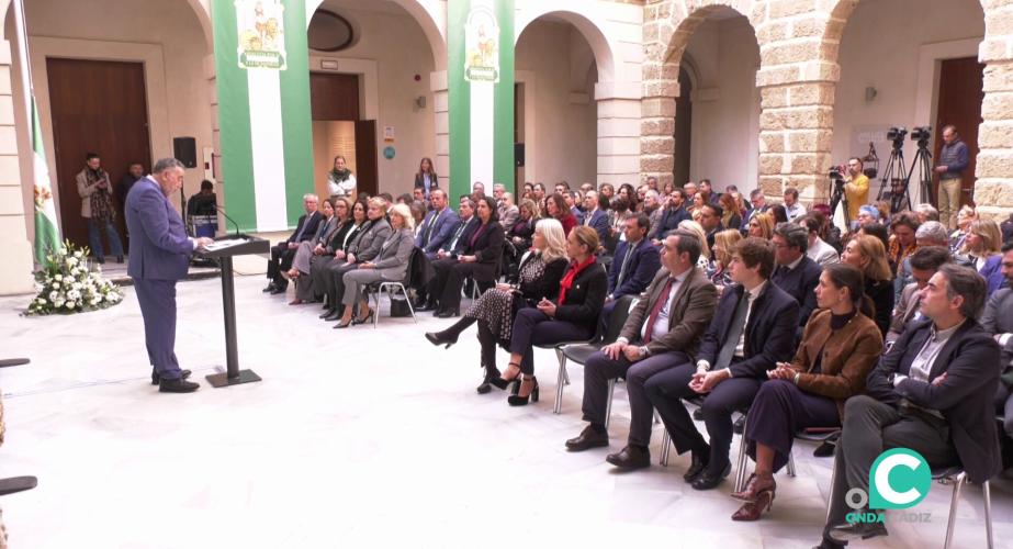 Jesús Maeso durante su intervención en la ceremonia