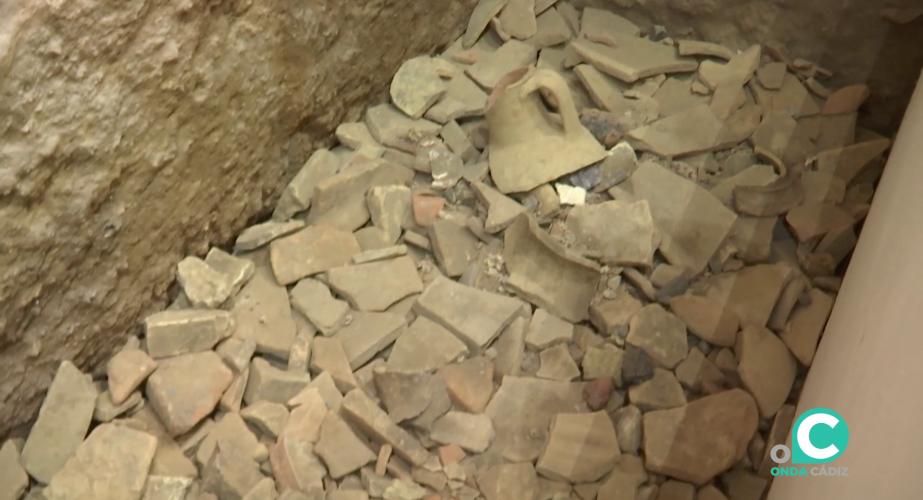 Parte del vertedero romano vinculado a las antiguas industrias pesqueras que se podrá visitar desde hoy