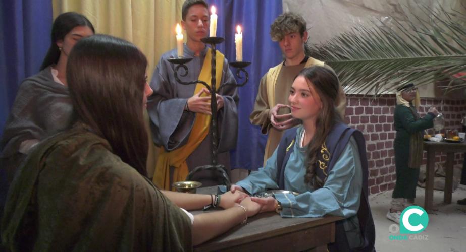 Una de las escenas representadas por los alumnos del centro