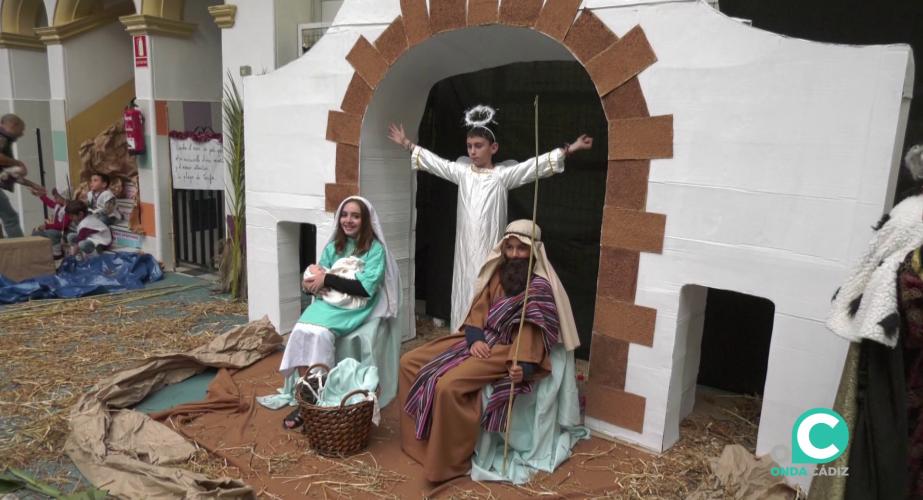 Una de las escenas recreadas en el centro