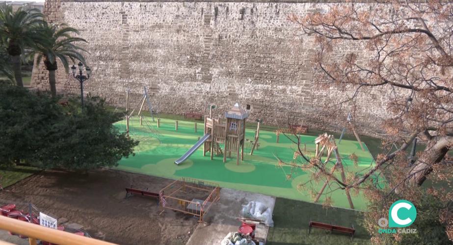 Estado actual de la zona recreativa de las nuevas instalaciones 