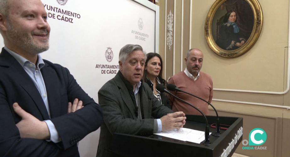 Óscar Torres durante su intervención ante los medios este martes