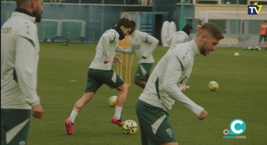 Imagen del último entrenamiento en la Ciudad Deportiva (Foto: Cádiz CF)