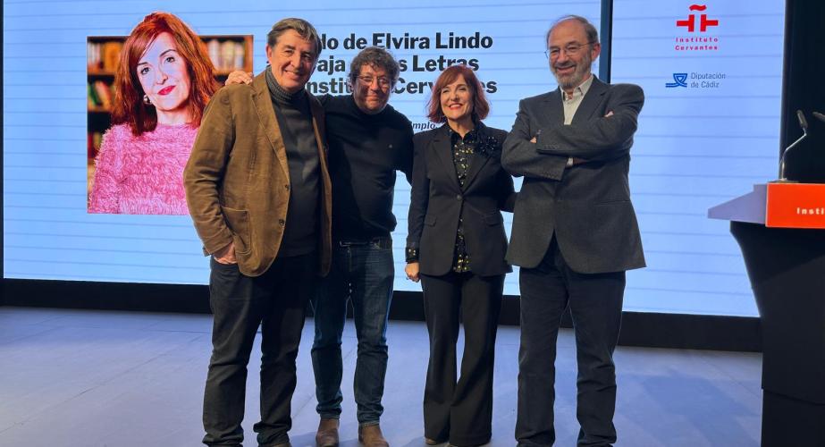 La presentación del documental se llevó a cabo en el salón de actos del Instituto Cervantes.