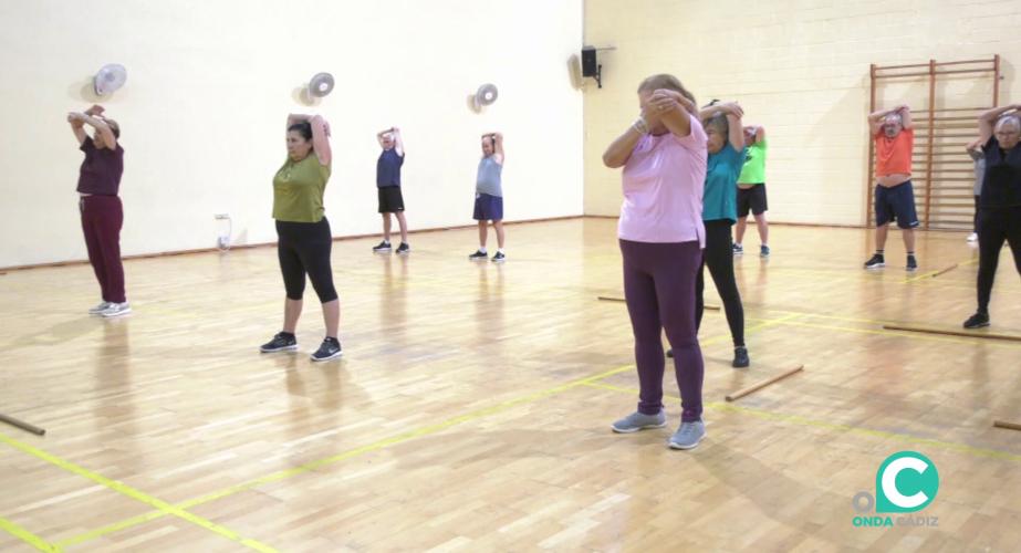 Sesión de ejercicios en el Pabellón Ciudad de Cádiz en una imagen de archivo