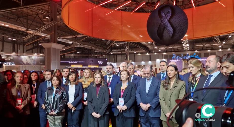 Un momento del acto por el accidente ferroviario de Córdoba