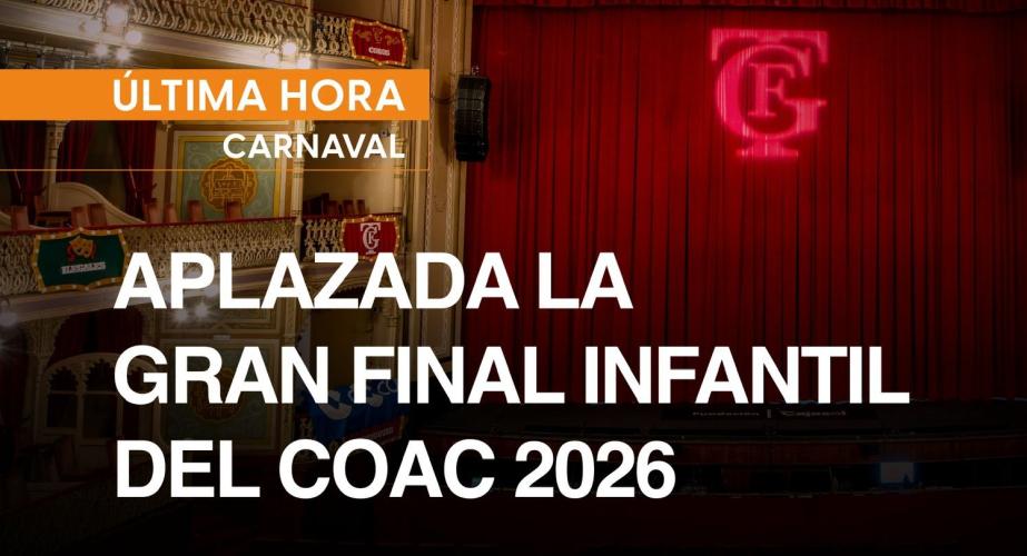 La Final Infantil del COAC 2026 se aplaza por las inclemencias del tiempo. 