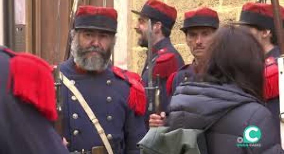 Una instantánea del rodaje en Cádiz.