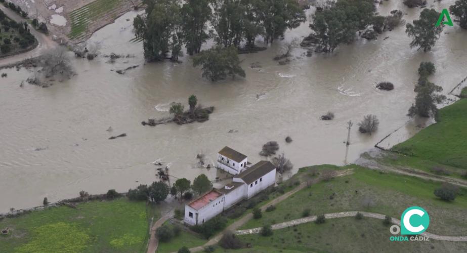 Vista aerea de una de las zonas afectadas