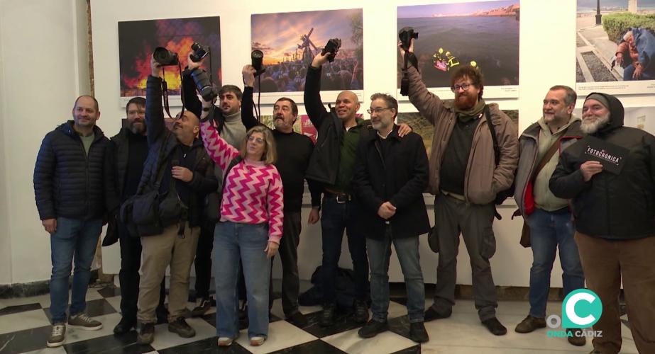 Los autores de esta propuesta que puede visitarse en el Salón Entrepatios del Palacio Provincial