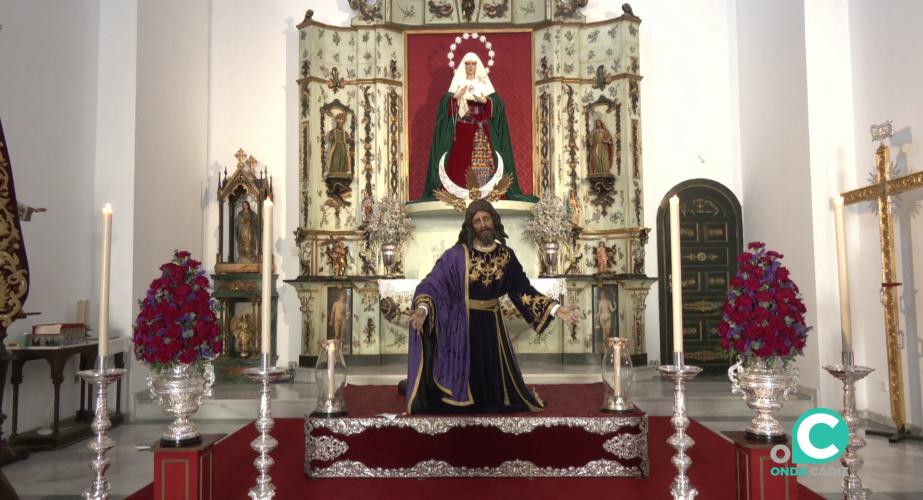 La imagen en el antiguo templo del convento capuchino en una veneración que no se celebraba desde el año 2022