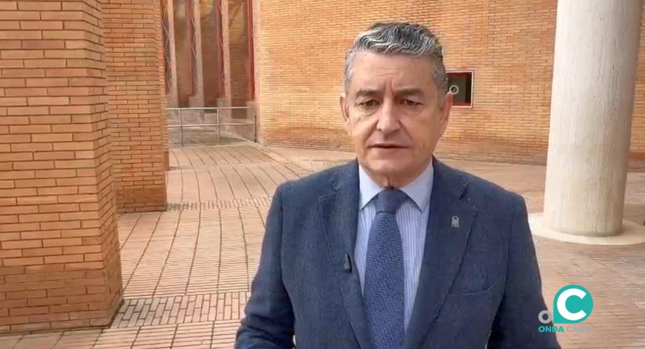 El consejero de Sanidad de la Junta de Andalucía, Antonio Sanz 