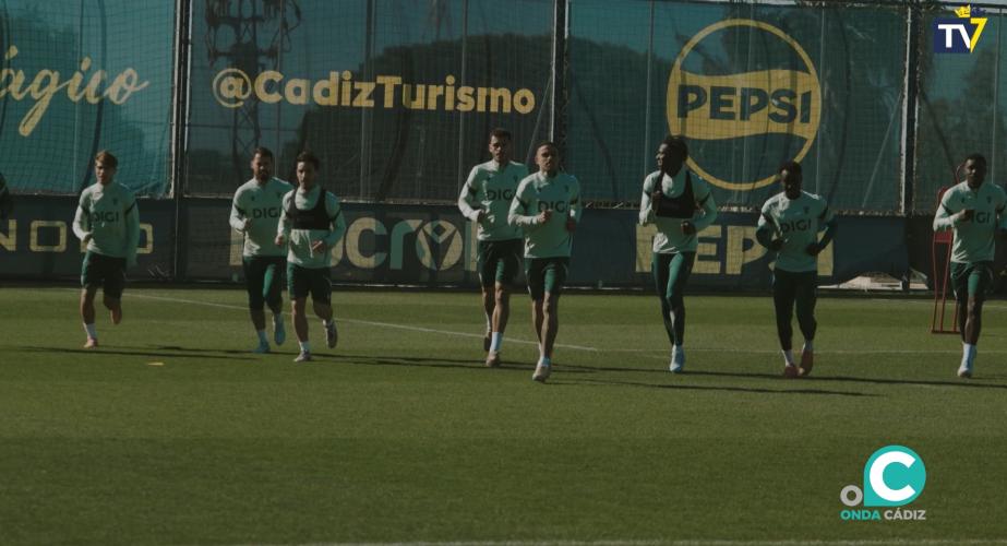 Sesiones de entrenamiento del Cádiz CF.