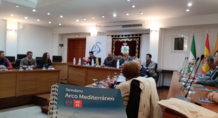 Presentación del GR-92 'Arco Mediterráneo', un sendero de larga distancia que comienza en Tarifa y finaliza en Croacia.