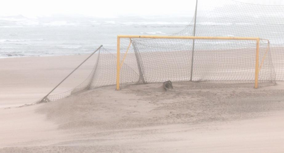 Equipamientos deportivos afectados en el litoral de la capital gaditana