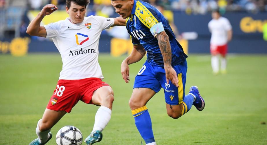 El Cádiz pierde 0-1 ante el Andorra. 