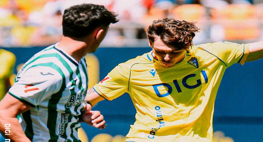 El gol del Cádiz CF ha sido obra de Arribas. Foto del Cádiz CF