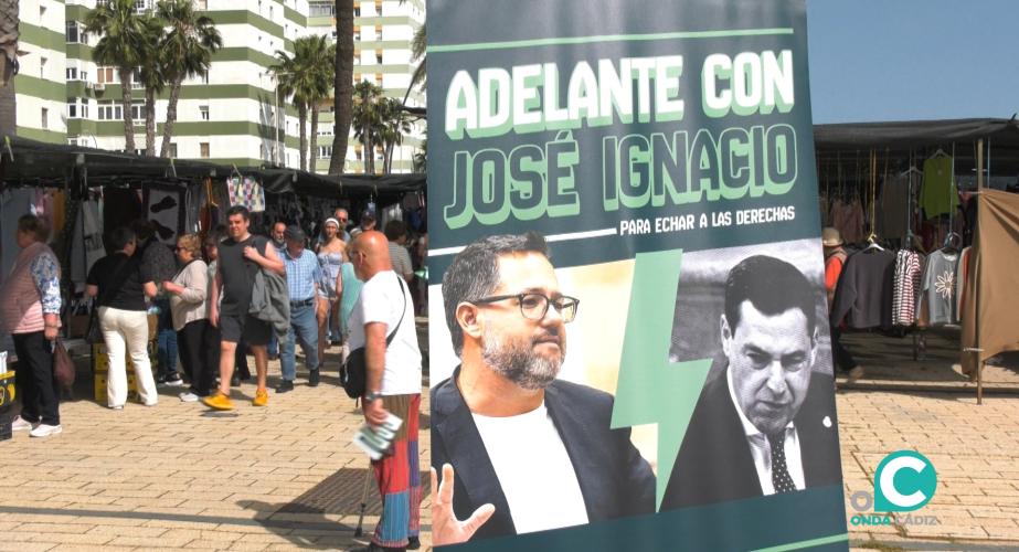 Adelante Andalucía realiza una ruta de los mercadillos en el Piojito de Cádiz.