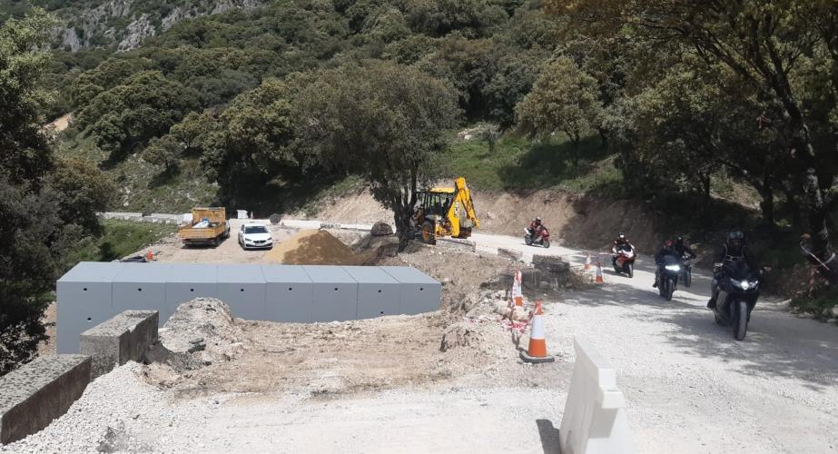 Estado de la via tras los temporales del pasado invierno