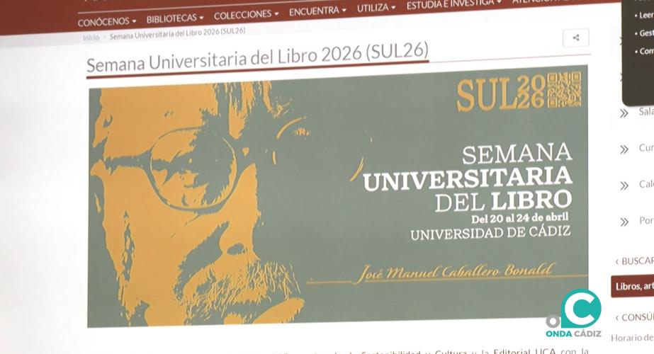 Cartel de la semana Universitaria del Libro 2026 que organiza la UCA. 