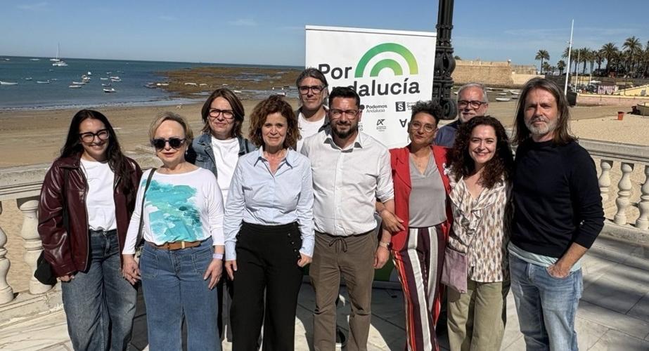 Foto de los integrantes de la candidatura de Por Andalucía