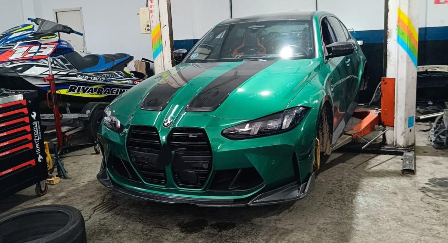 Vehículo implicado en el accidente de la urbe portuense durante la motorada