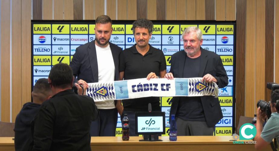 Un momento del acto celebrado este jueves en la Sala de Prensa del Estadio