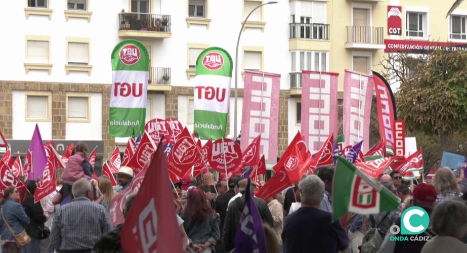 Concentración del 1º de Mayo en la capital gaditana 