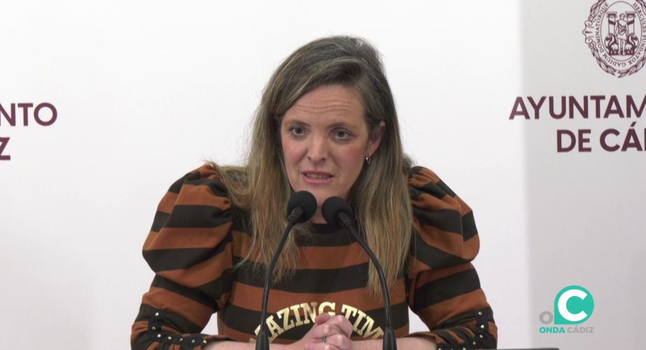La edil responde a los medios este miercoles en el Ayuntamiento