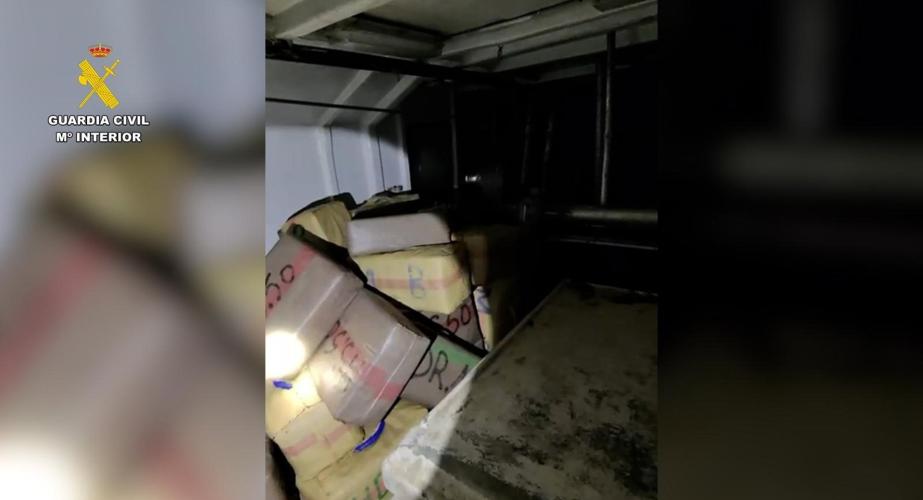Droga incautada en un pesquero en Sanlúcar.