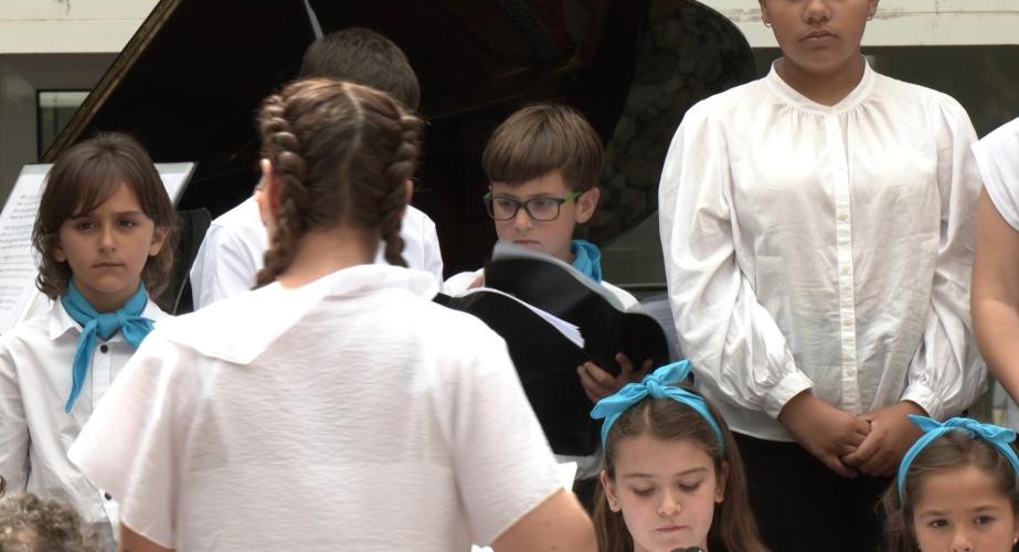 Alumnado de la Escuela de Música del colegio San Felipe Neri. 