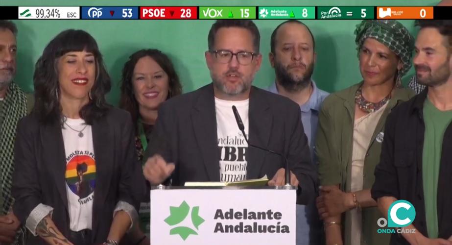 José Ignacio García, candidato de Adelante Andalucía al Parlamento andaluz. 
